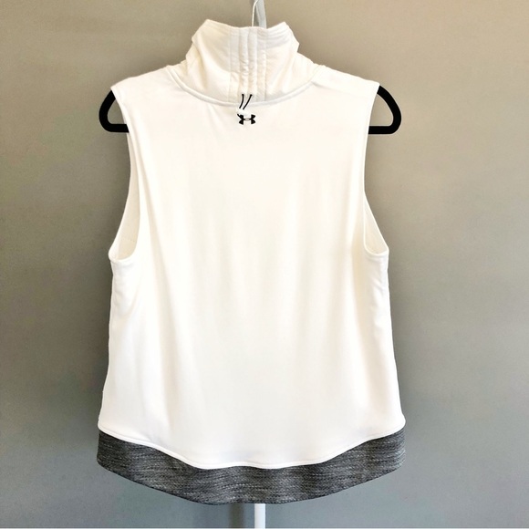 Under Amour White Athleisure Sleeveless Vest Tank Top Active Wear Sports Wear. - Picture 3 of 15